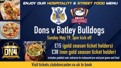 NEWS | Don't forget to book your hospitality for Sunday