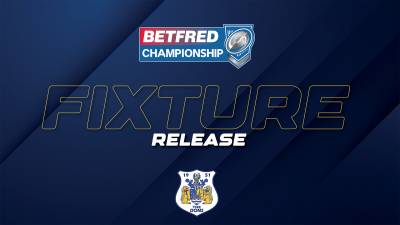 2023 BETFRED CHAMPIONSHIP FIXTURES REVEALED