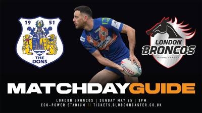 MATCHDAY GUIDE | Dons v London Broncos
