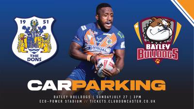 CAR PARKING | Dons v Batley Bulldogs