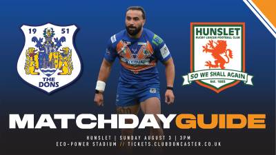 MATCHDAY GUIDE | Dons v Hunslet RLFC