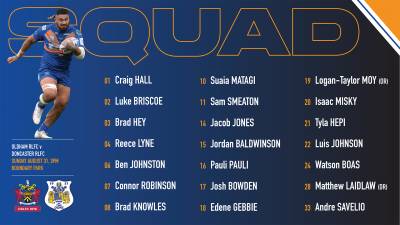 SQIUAD ANNOUNCEMENT | Oldham RLFC v Doncaster RLFC