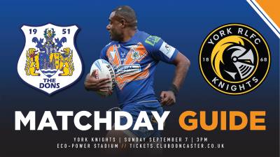 MATCHDAY GUIDE | Dons v York Knights