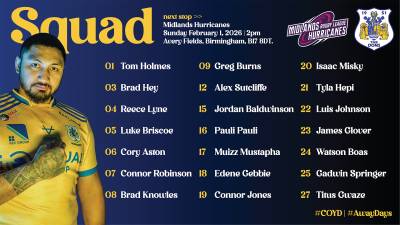 Away Days | Squad Announcement - Midlands Hurricanes v Dons