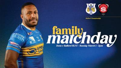 Enjoy a family matchday this Sunday as we take on Salford RLFC