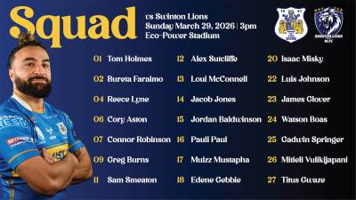 Squad Announcement | Dons v Swinton Lions